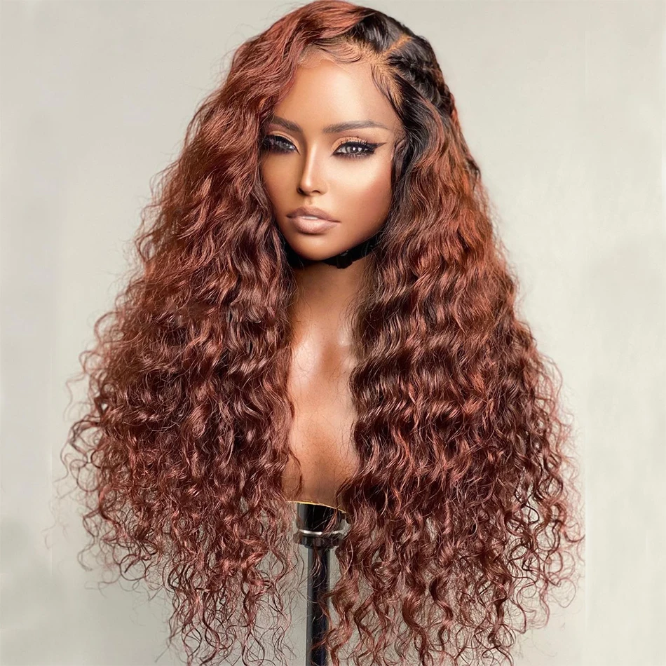 Loose Deep Curly Ombre Copper Auburn 180 Density Thickness Indian Human Hair Lace Front Wigs for Black Women PrePlucked Hairline
Loose Deep Curly Ombre Copper Auburn 180 Density Thickness Indian Human Hair Lace Front Wigs for Black Women PrePlucked Hairline
