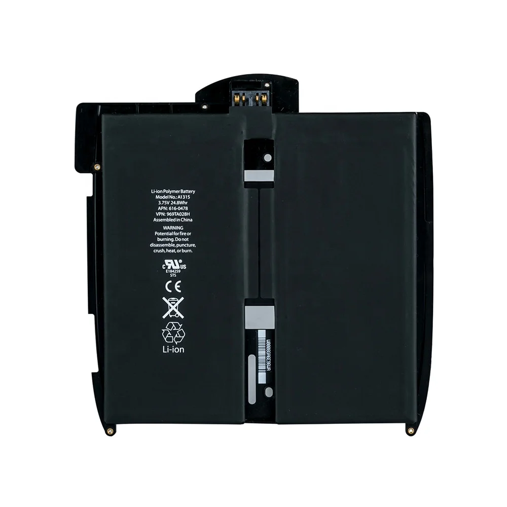 Laptop Battery For iPad 1 1st Generation A1315 A1219 A1337 616-0448 Tablet Replacement Batteries 5400mAh for iPad1 Battery
Laptop Battery For iPad 1 1st Generation A1315 A1219 A1337 616-0448 Tablet Replacement Batteries 5400mAh for iPad1 Battery
