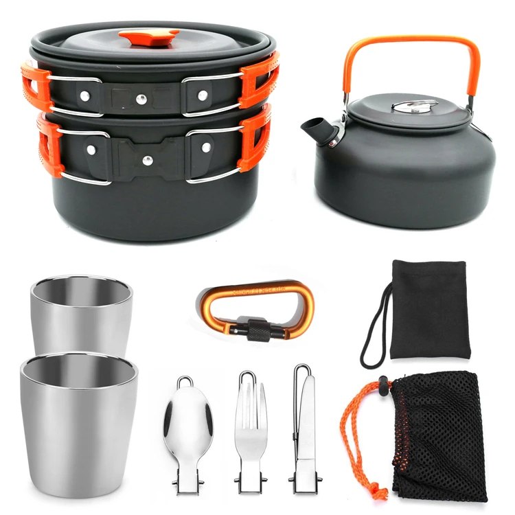 Free Folding Utensil Set Mess Bag Lightweight Camping Cookware Mess Kit Outdoor Cooking Equipment Cookset, Orange
Free Folding Utensil Set Mess Bag Lightweight Camping Cookware Mess Kit Outdoor Cooking Equipment Cookset, Orange