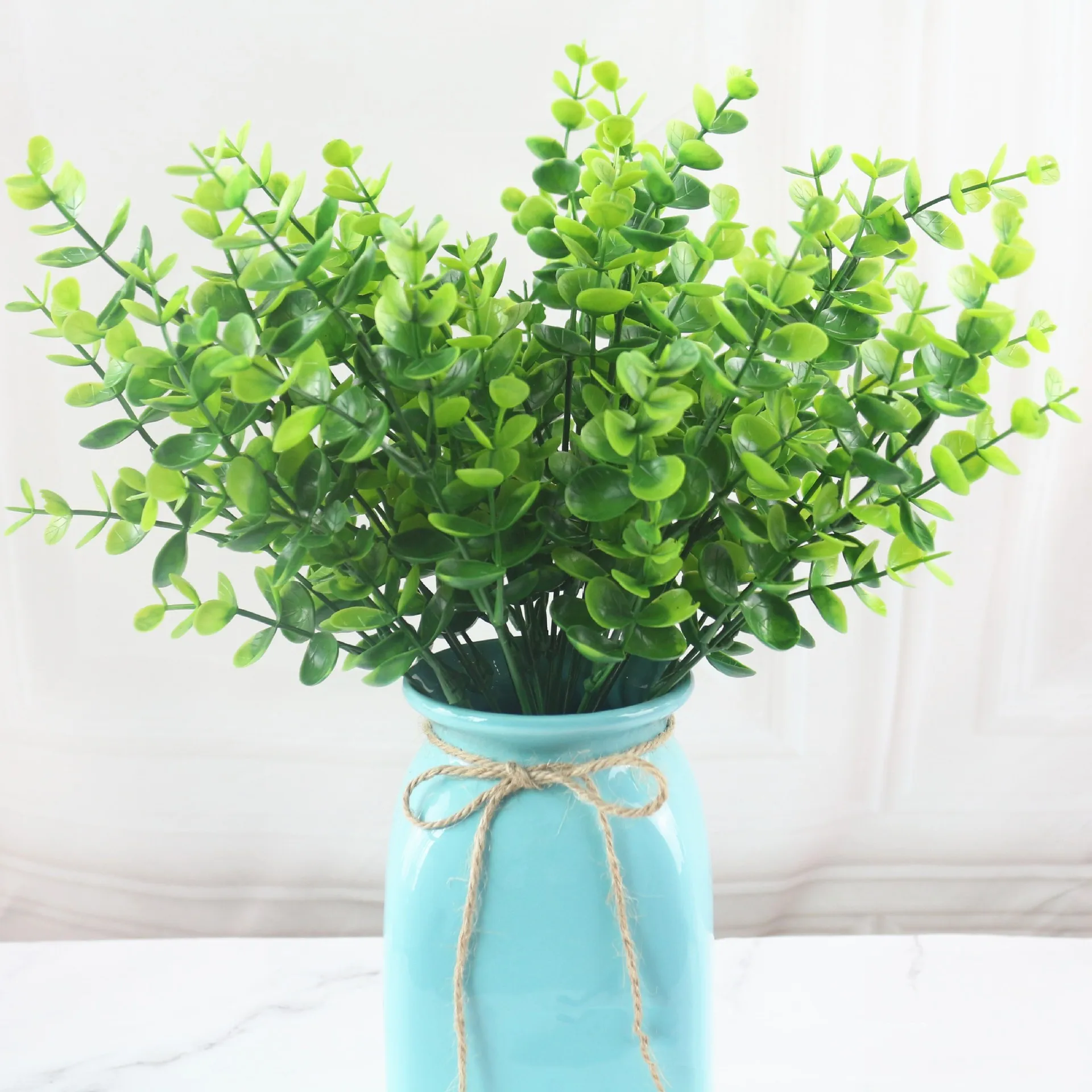 Artificial plant green money leaf plastic eucalyptus green leaf potted bunch of home decoration, Green leaves
Artificial plant green money leaf plastic eucalyptus green leaf potted bunch of home decoration, Green leaves