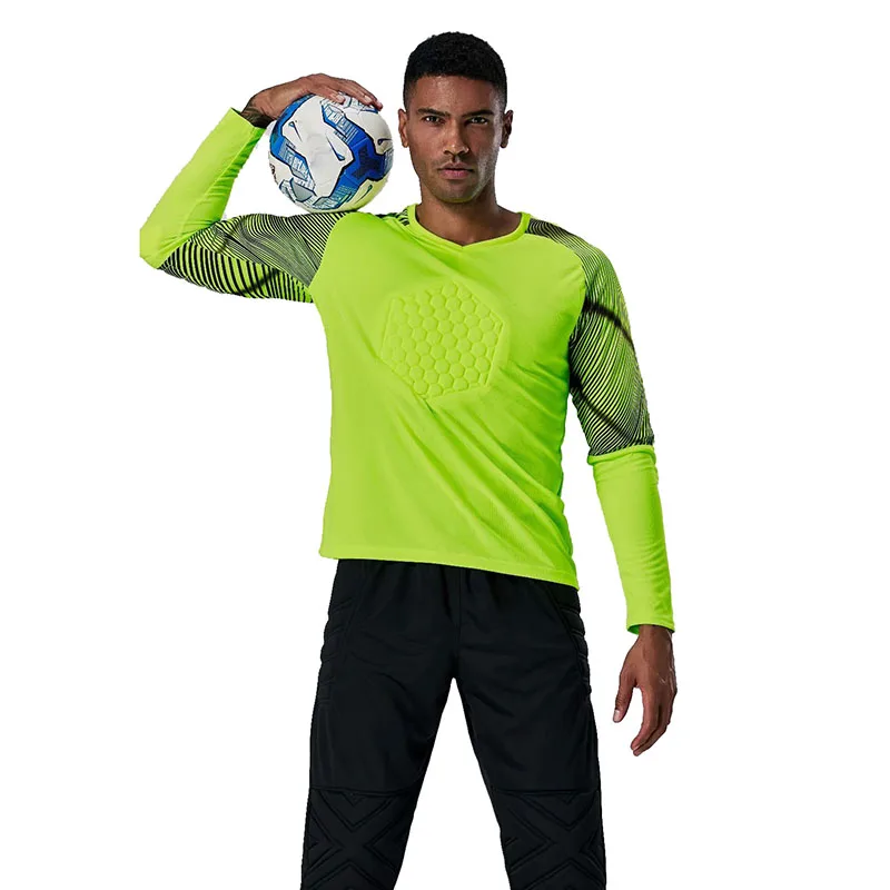 Thickened Buffer Soccer Goalkeeper Clothing Custom Printing Long-Sleeved Suit Football Goalkeeper Jersey Soccer Set, Custom color
Thickened Buffer Soccer Goalkeeper Clothing Custom Printing Long-Sleeved Suit Football Goalkeeper Jersey Soccer Set, Custom color