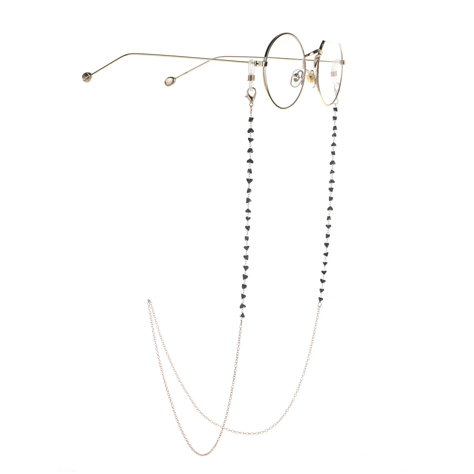 New Black Triangle Beads Portable Non Slip Eyeglasses Reading Glasses Anti-Slip Chain For Glasses
New Black Triangle Beads Portable Non Slip Eyeglasses Reading Glasses Anti-Slip Chain For Glasses