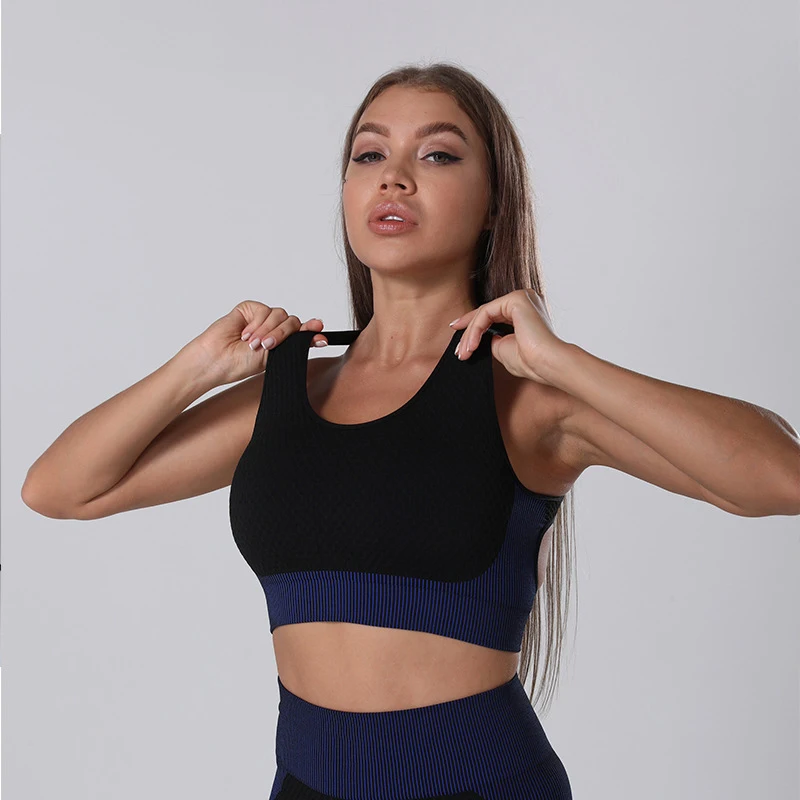 Female Long Sleeve Top Sport Set Seamless Gym Clothing Yoga Set Women Running Clothes Sports Bra Suit Women Fitness Clothing, 10 colors, as picture shown 
Female Long Sleeve Top Sport Set Seamless Gym Clothing Yoga Set Women Running Clothes Sports Bra Suit Women Fitness Clothing, 10 colors, as picture shown