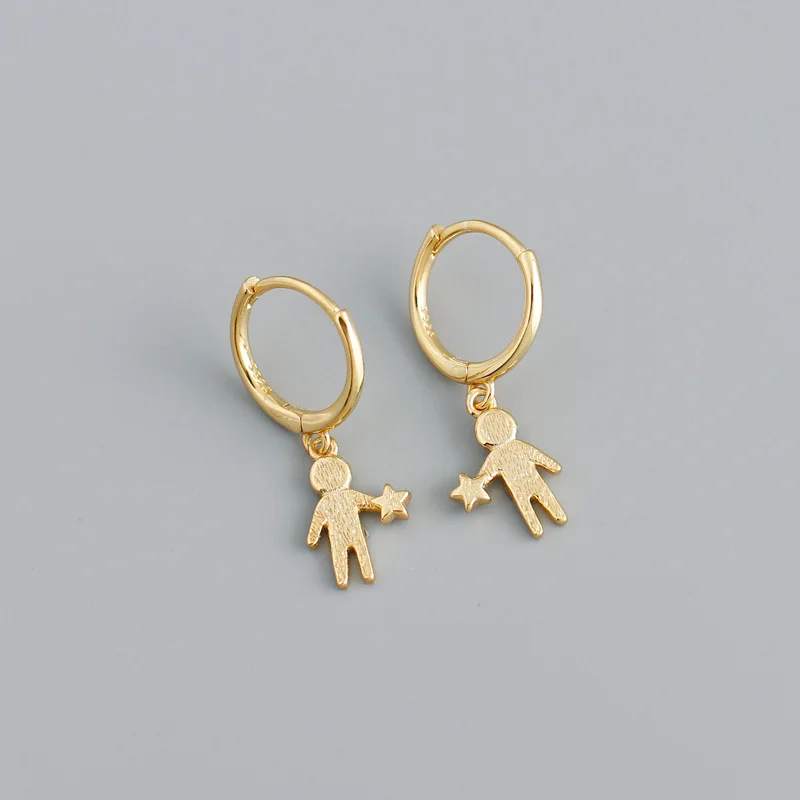 2020 Newest Arrival 925 Sterling Silver Human Star Hoop Earring Mini Abstract Human Earring Huggie
2020 Newest Arrival 925 Sterling Silver Human Star Hoop Earring Mini Abstract Human Earring Huggie