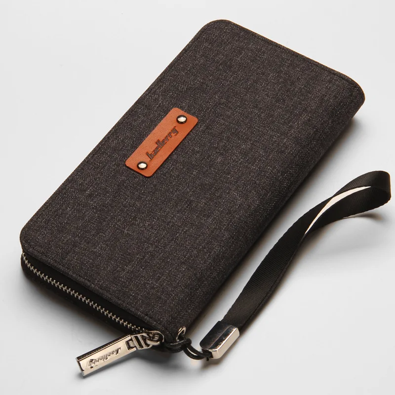 Baellerry Large Capacity Canvas Male Wallet Botcoin Wallet Clutch Bag With Wristlet, Black
Baellerry Large Capacity Canvas Male Wallet Botcoin Wallet Clutch Bag With Wristlet, Black