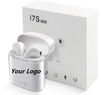 

OEM Free sample i7s tws earphone Mini In Ear custom Logo wireless subwoofer hifi True Wireless Earbud