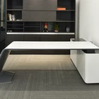 Modern large executive desk luxury office furniture boss Artificial marble table for office