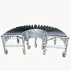 Industrial Flexible Carbon Steel Stretch Roller Conveyors for cargo handing