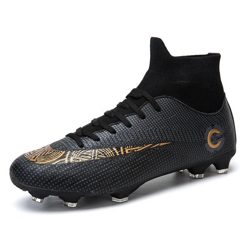 2020 Stock Mens Boots Soccer With high Ankle Spike Cleats Professional Football Shoes
2020 Stock Mens Boots Soccer With high Ankle Spike Cleats Professional Football Shoes