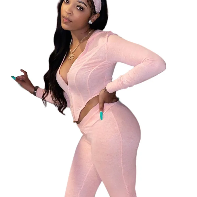 Sportswear Casual Long Sleeve Hooded Zipper Crop Tops Sweatpant Fitness 2 Piece Stack Pants Two Piece Set
Sportswear Casual Long Sleeve Hooded Zipper Crop Tops Sweatpant Fitness 2 Piece Stack Pants Two Piece Set