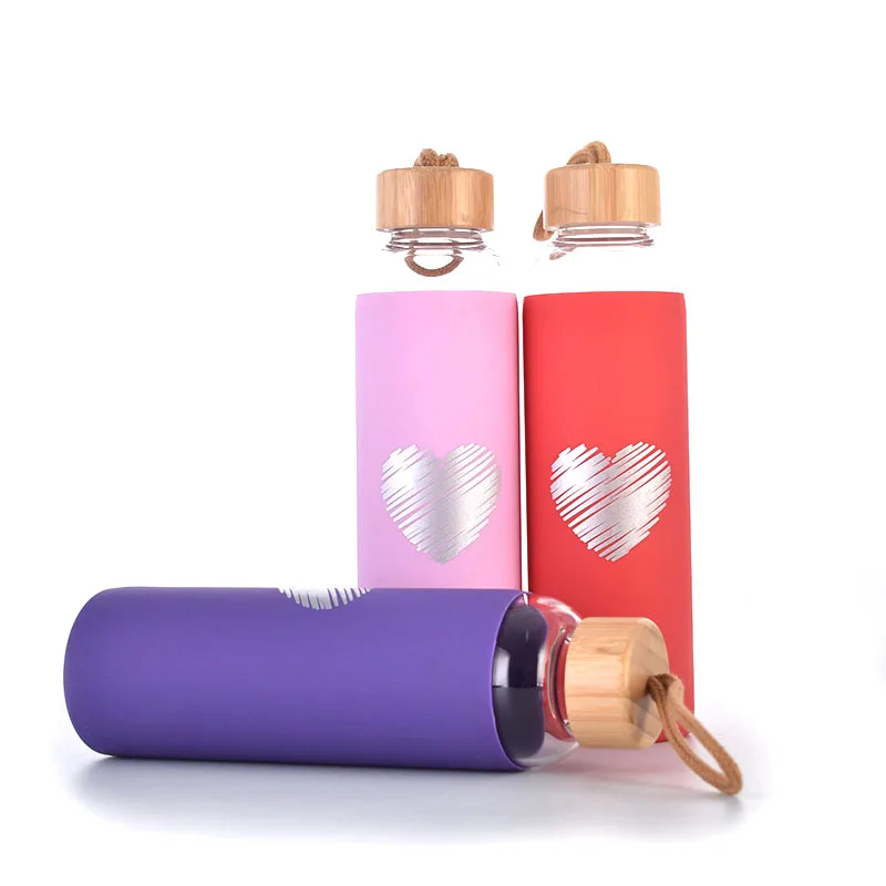 BPA Free Dishwasher Safe 500ML Borosilicate Glass Water Bottle With Silicone Sleeve And Bamboo Lid Bottle Brush, Clear, customized color crystal
BPA Free Dishwasher Safe 500ML Borosilicate Glass Water Bottle With Silicone Sleeve And Bamboo Lid Bottle Brush, Clear, customized color crystal