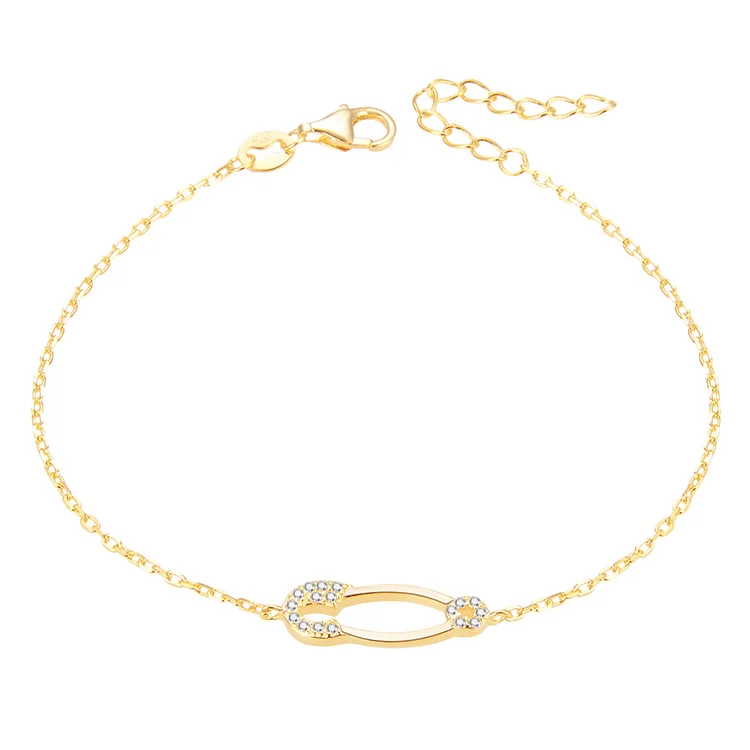 925 Sterling Silver Kpop Bracelet Couple Fashion Gold Plated Pin Bracelets For Girls
925 Sterling Silver Kpop Bracelet Couple Fashion Gold Plated Pin Bracelets For Girls