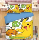 Home Textile Cartoon Bed Sheet 100% Polyester Printed 3D Bedding Set