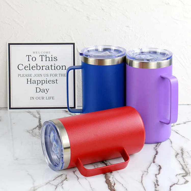 stainless steel vacuum flask, portable mug with handle, business coffee car ice tyrant mug, Customized color
stainless steel vacuum flask, portable mug with handle, business coffee car ice tyrant mug, Customized color