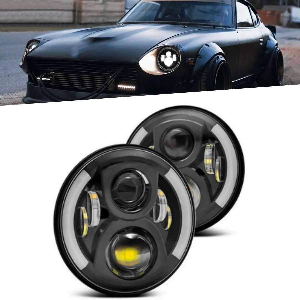 Thin Section 7Inch Led Car Headlight For Jeep Wrangler Land Rover Lada 4x4 urban Niva Fit For 7'' Universal Car Motorcycle Light, Black silver
Thin Section 7Inch Led Car Headlight For Jeep Wrangler Land Rover Lada 4x4 urban Niva Fit For 7'' Universal Car Motorcycle Light, Black silver
