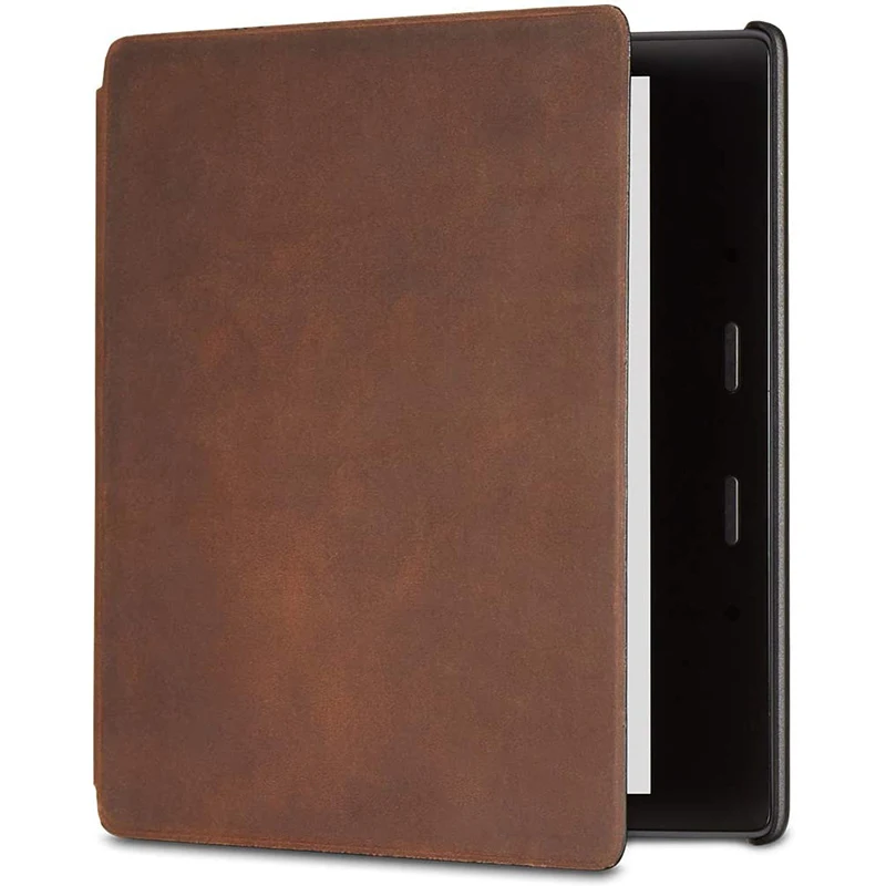 

Wholesale Custom for Kindle Oasis Premium Leather Cover Handmade for Kindle Cases Luxury Durable for Kindle Holder Protector, Customized color
