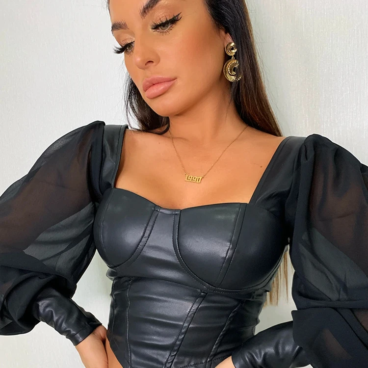 Ladies' Blouses & Tops Bodycon Corset Crop Top Chiffon Long Sleeve Puff Sleeve Shirt Women Casual Shirt And ladies' blouses & to
Ladies' Blouses & Tops Bodycon Corset Crop Top Chiffon Long Sleeve Puff Sleeve Shirt Women Casual Shirt And ladies' blouses & to