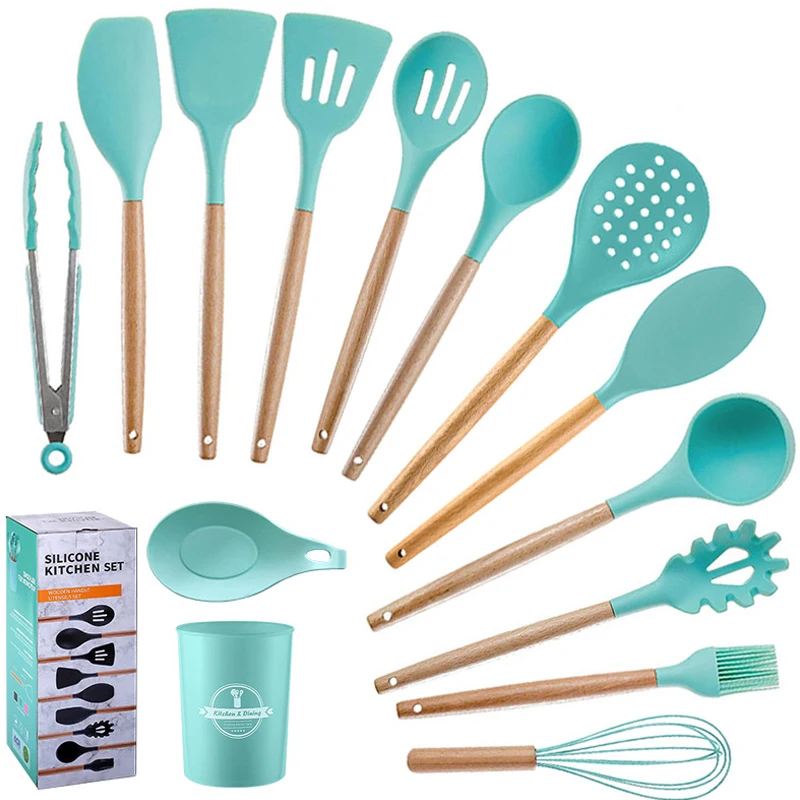 12 Pieces In 1 Kitchen Accessories Cookware Tools Design Cooking Silicone Useful Utensils Set, Customized
12 Pieces In 1 Kitchen Accessories Cookware Tools Design Cooking Silicone Useful Utensils Set, Customized
