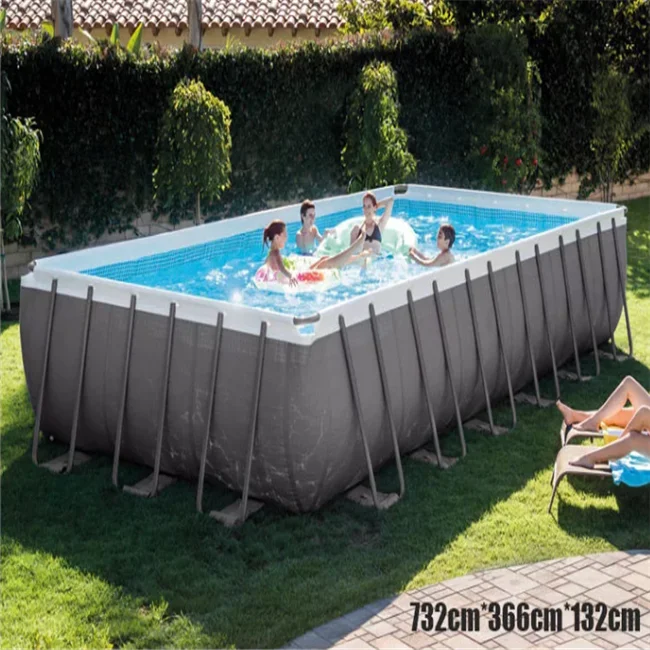 Intex 26364 Durable portable rectanglular metal frame big swimming pool inflatable for adults kids, Picture
Intex 26364 Durable portable rectanglular metal frame big swimming pool inflatable for adults kids, Picture