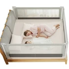 Toddlers Adjustable Protective Durable Baby Safety Bed Fence Guard Crib Rails