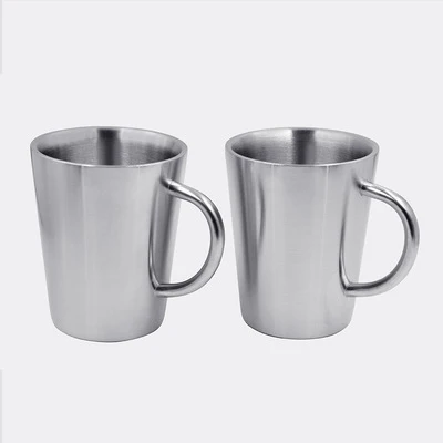 Portable simple new double handle stainless steel coffee cup beer mug cone mug, Customized color
Portable simple new double handle stainless steel coffee cup beer mug cone mug, Customized color