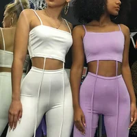European style women summer two pieces matching clothes 2019 ladies sleeveless crop top and skinny pants
European style women summer two pieces matching clothes 2019 ladies sleeveless crop top and skinny pants