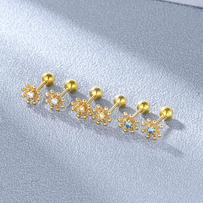Minimalism Jewelry Gold Tone Flower Crystal Silver Screw Stud Earrings S925 Sterling Silver Flower Stud Earrings
Minimalism Jewelry Gold Tone Flower Crystal Silver Screw Stud Earrings S925 Sterling Silver Flower Stud Earrings