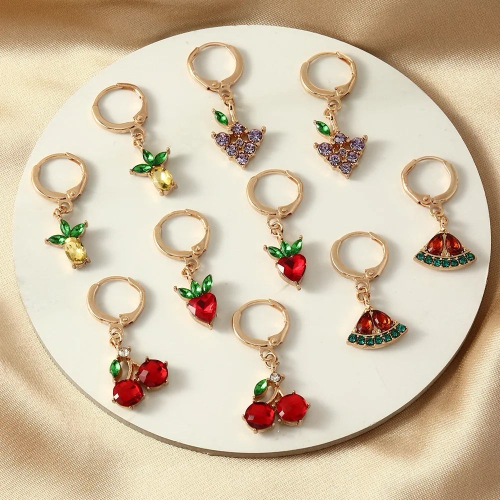 Wholesale Loveliness Fruit Shaped Earrings Jewelry Diamond Earrings Jewelry For Women
Wholesale Loveliness Fruit Shaped Earrings Jewelry Diamond Earrings Jewelry For Women