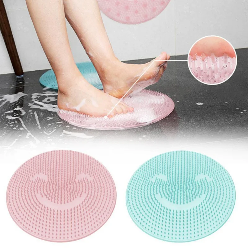 Anti Skid Pad Bath Mats Silicone Bath Shower Back Brush Massager Bath Foot Brush Dead Skin, As photo
Anti Skid Pad Bath Mats Silicone Bath Shower Back Brush Massager Bath Foot Brush Dead Skin, As photo