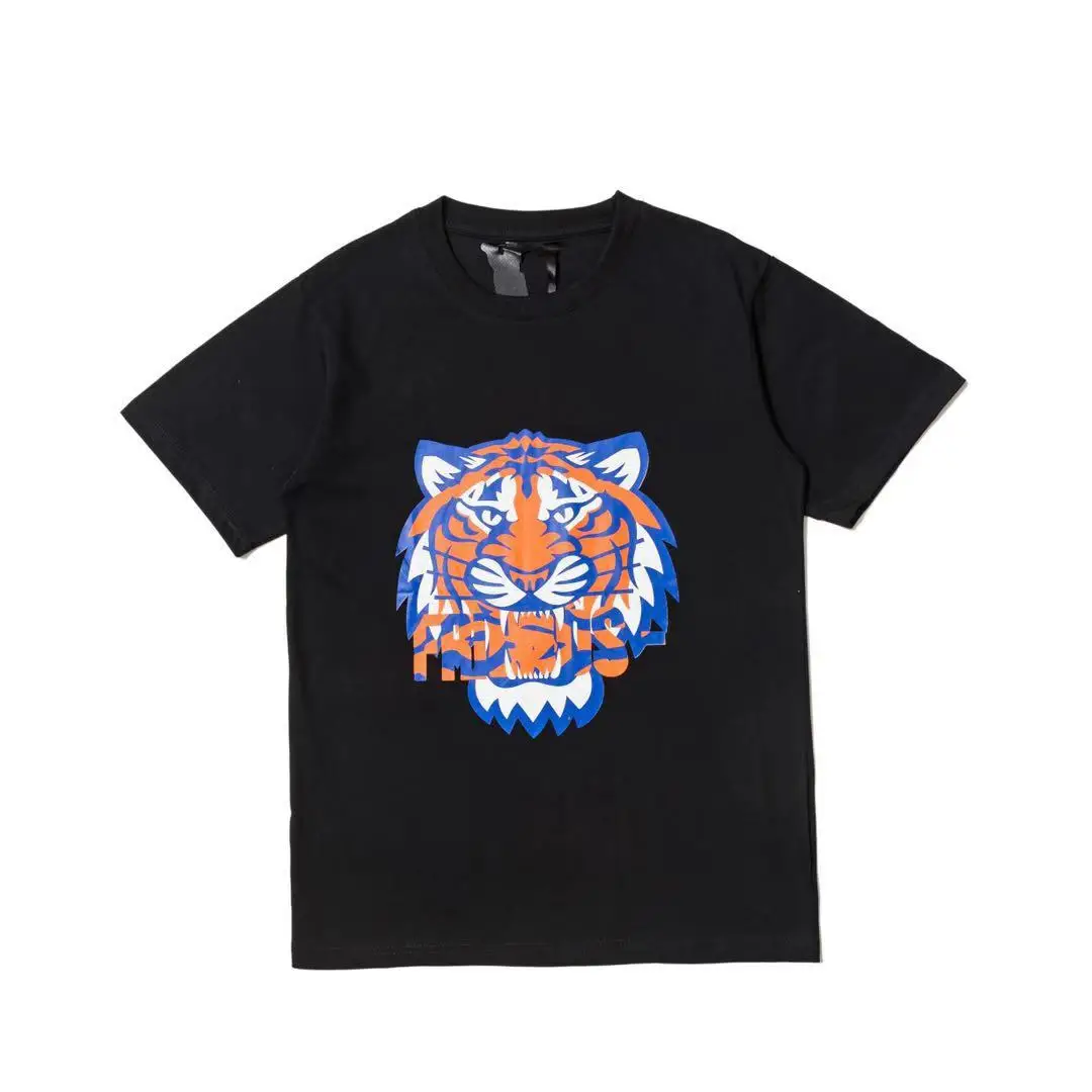 071209 Big V Mens Tiger Print T Shirt Men Women High Quality Short Sleeve Friends Couples Designer Tees cotton
071209 Big V Mens Tiger Print T Shirt Men Women High Quality Short Sleeve Friends Couples Designer Tees cotton