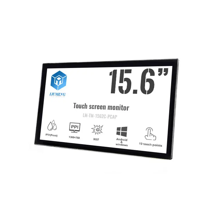 ODM waterproof HD high precision LCD 15.6 inch touch screen monitor for POS machine
ODM waterproof HD high precision LCD 15.6 inch touch screen monitor for POS machine