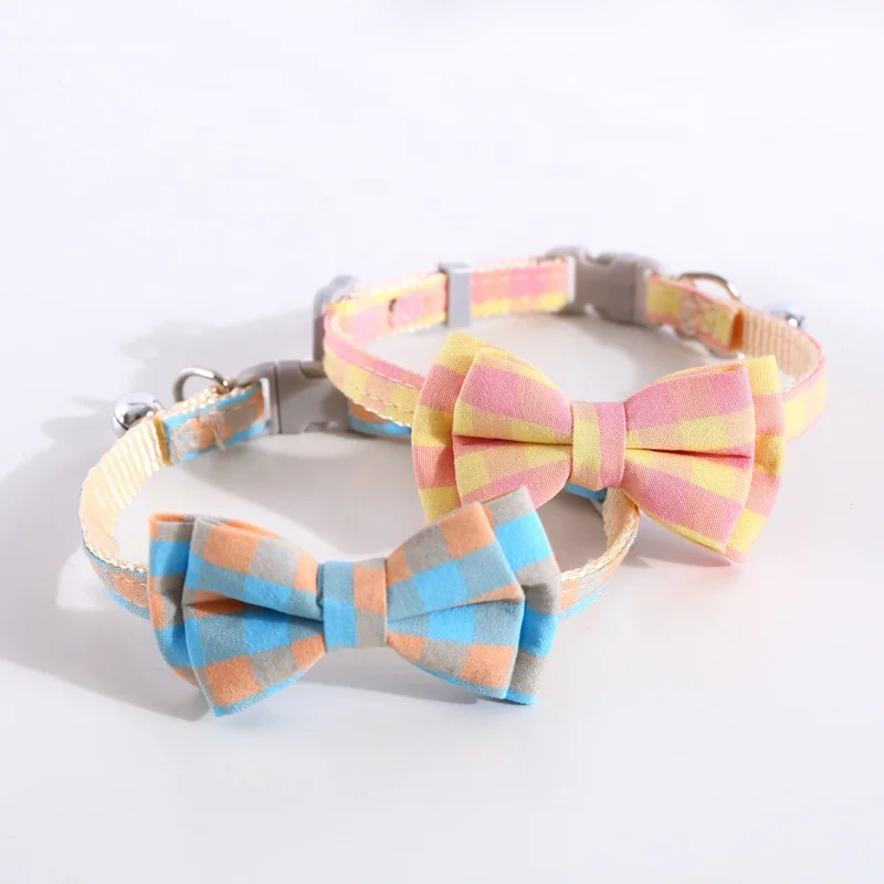 2021 Factory Direct Sale New Pet Collar With Bell British Lattice Bow Cat Collar Nylon Material Stock Wholesale
2021 Factory Direct Sale New Pet Collar With Bell British Lattice Bow Cat Collar Nylon Material Stock Wholesale