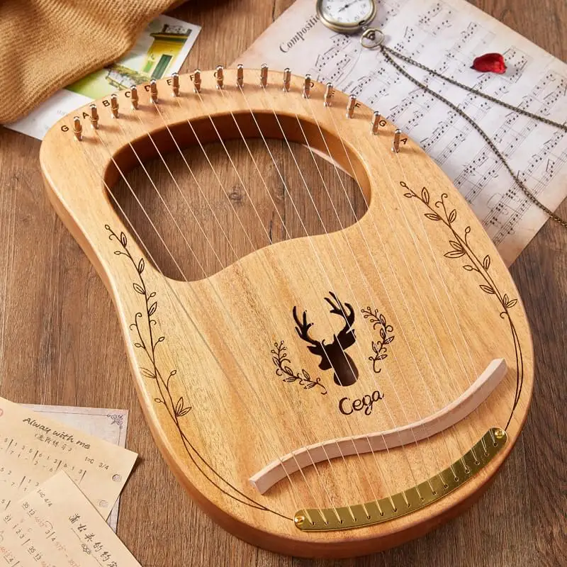 wooden Lyre Harp 16 string portable cheap harp musical instrument, Wooden,coffee,blue
wooden Lyre Harp 16 string portable cheap harp musical instrument, Wooden,coffee,blue