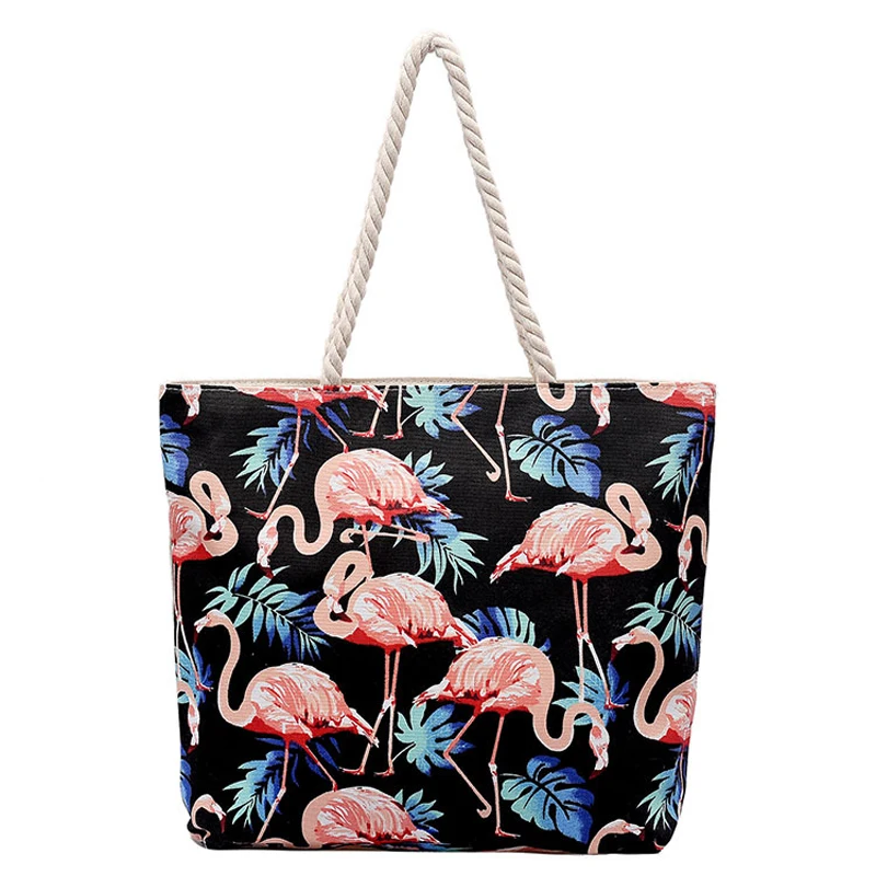 Large Capacity Simple Casual Printing Zipper Cotton Rope Canvas Women's Shoulder Bag Shopping Bag Straps Custom Beach Tote Bag, Colourful
Large Capacity Simple Casual Printing Zipper Cotton Rope Canvas Women's Shoulder Bag Shopping Bag Straps Custom Beach Tote Bag, Colourful