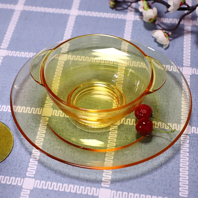 Insulated glass Plate bowl Set Pressed tableware pyrex borosilicate glass round bowl Glass Dinner Plate Set
Insulated glass Plate bowl Set Pressed tableware pyrex borosilicate glass round bowl Glass Dinner Plate Set
