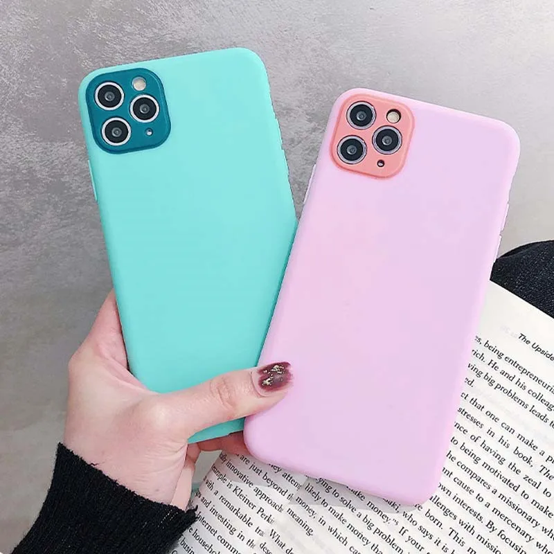 Simple Candy Color Phone Case For iPhone 11 Pro Max X XR XS Max 8 7 Plus Solid Color Camera Protection Soft TPU Back Cover
Simple Candy Color Phone Case For iPhone 11 Pro Max X XR XS Max 8 7 Plus Solid Color Camera Protection Soft TPU Back Cover