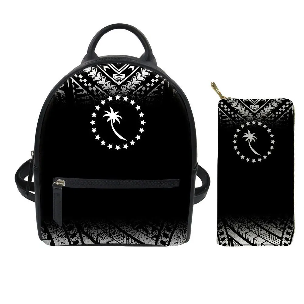 Chuuk Polynesian Black Coconut Tree Pattern Small Backpack Women with Zip/Wallet Adjustable Women Handbag Backpack for Women, Customized color
Chuuk Polynesian Black Coconut Tree Pattern Small Backpack Women with Zip/Wallet Adjustable Women Handbag Backpack for Women, Customized color