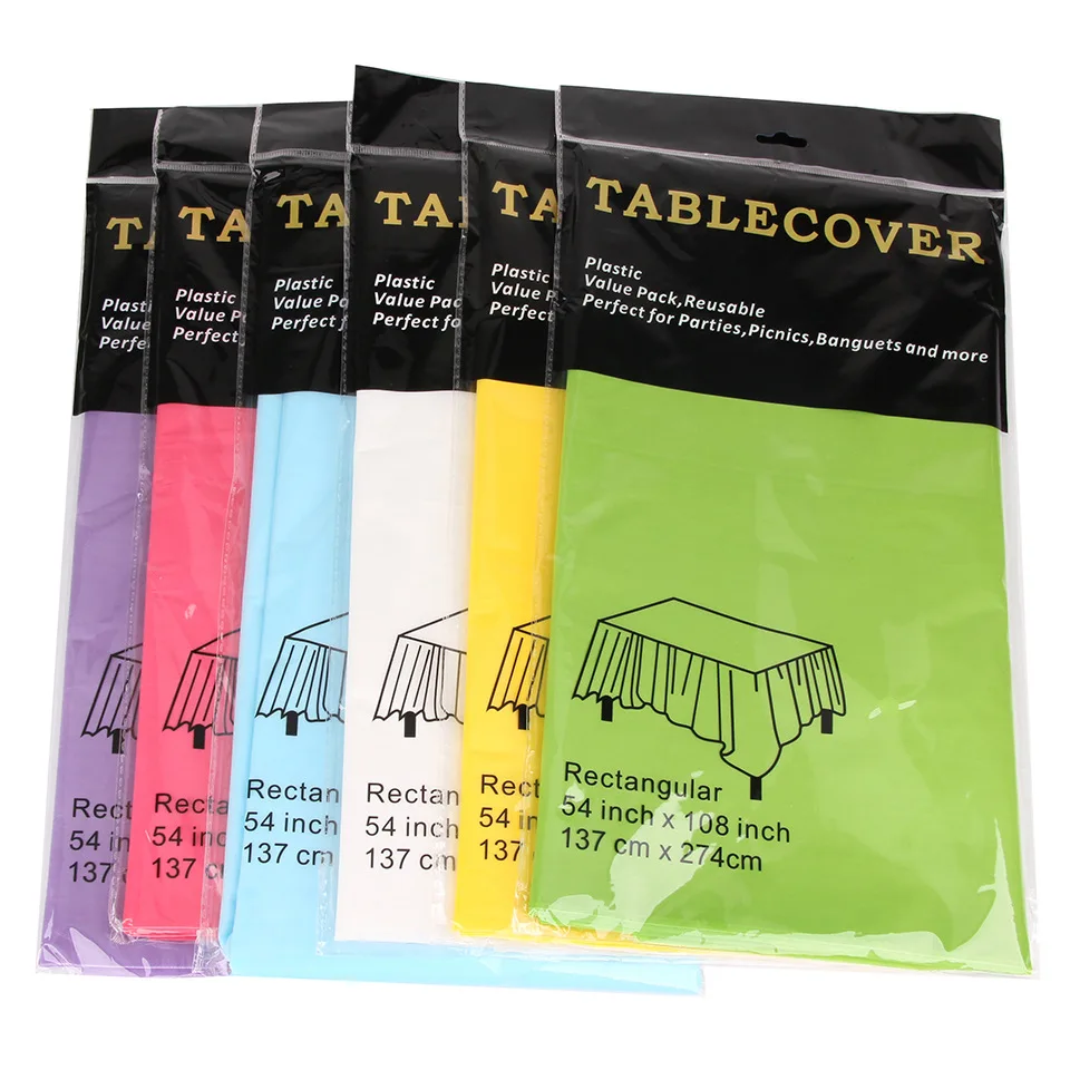 Wedding PARTY supplies solid color rectangular disposable tablecloth waterproof tablecloth tablecloth color
Wedding PARTY supplies solid color rectangular disposable tablecloth waterproof tablecloth tablecloth color