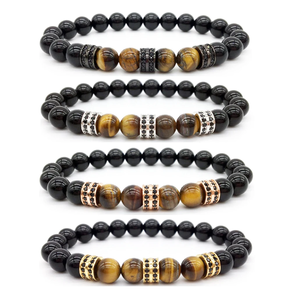 2022 Fashion Charms Natural Frosted Black Stone Zircon Bangles Women Men Jewelry Gold Silver Beaded Bracelets, Pic
2022 Fashion Charms Natural Frosted Black Stone Zircon Bangles Women Men Jewelry Gold Silver Beaded Bracelets, Pic