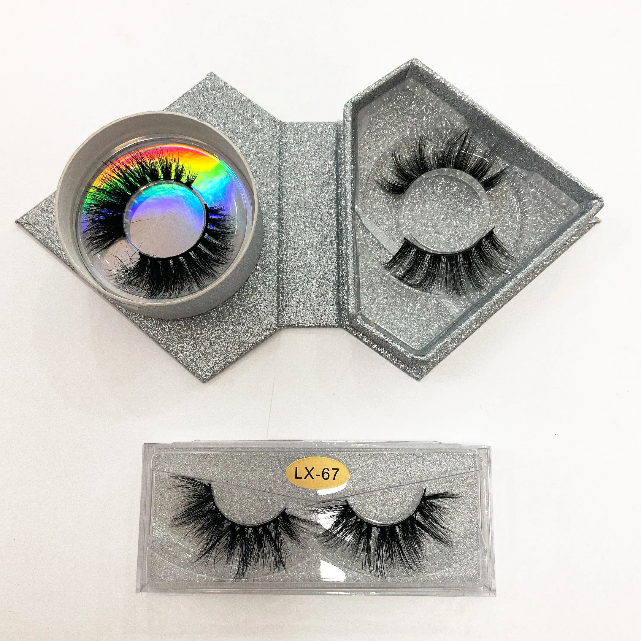 

Wholesale Cruelty Free False Eyelashes 3d Silk Lashes 3d Faux Mink 15mm Fluffy Synthetic Fiber Eyelash, Black