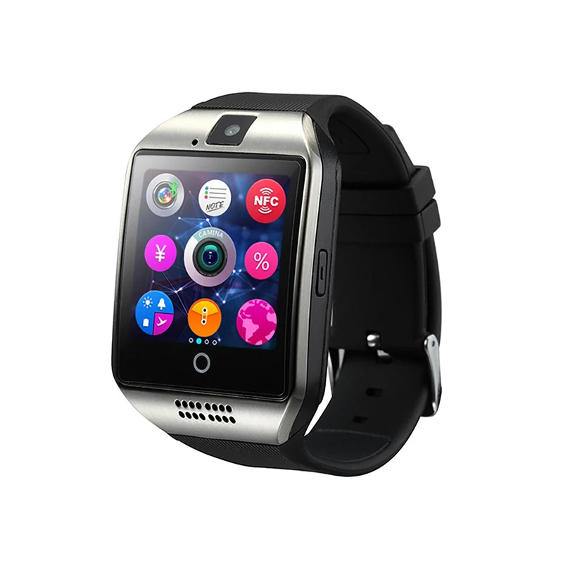 Smart Watch Men Women Sports Bracelet Q18 Blue tooth Touch Screen Big Battery Smart Watch Support TF SIM Card Camera IOS Android, Black, silver, white,gold
Smart Watch Men Women Sports Bracelet Q18 Blue tooth Touch Screen Big Battery Smart Watch Support TF SIM Card Camera IOS Android, Black, silver, white,gold