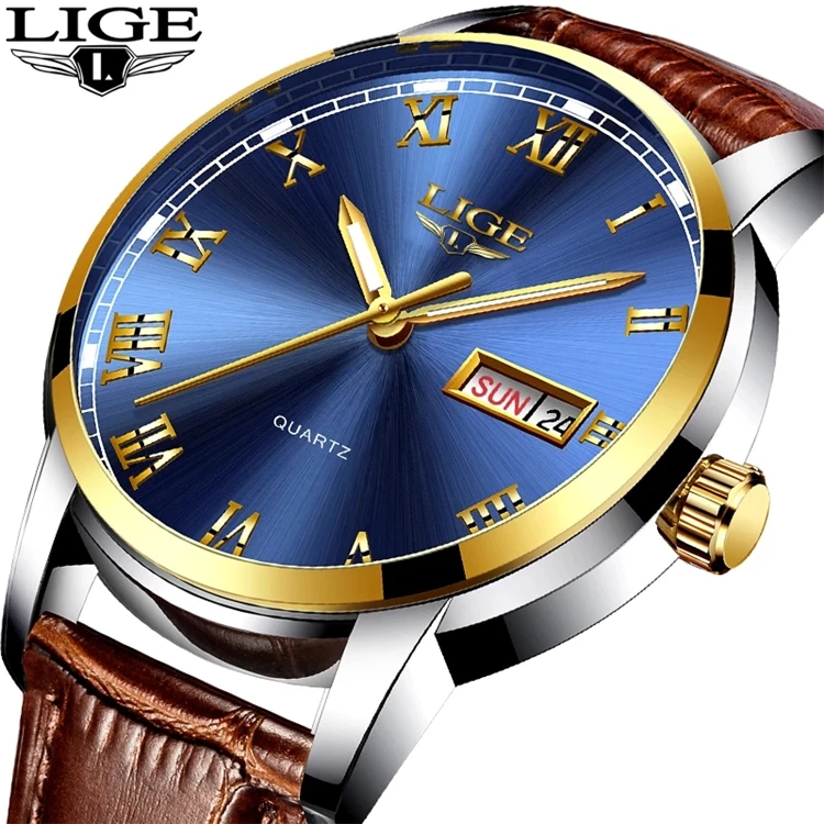 2021 LIGE Watches Mens Top Brand Luxury Clock Casual Leathe 24Hour Moon Phase Men Watch Sport Waterproof Quartz Chronograph, 7-colors
2021 LIGE Watches Mens Top Brand Luxury Clock Casual Leathe 24Hour Moon Phase Men Watch Sport Waterproof Quartz Chronograph, 7-colors