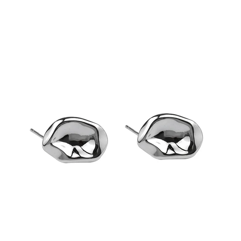 Women Jewelry Gold Plated Rhodium Plated 925 Sterling Silver Irregular Geometric Convex Surface Stud Earrings
Women Jewelry Gold Plated Rhodium Plated 925 Sterling Silver Irregular Geometric Convex Surface Stud Earrings
