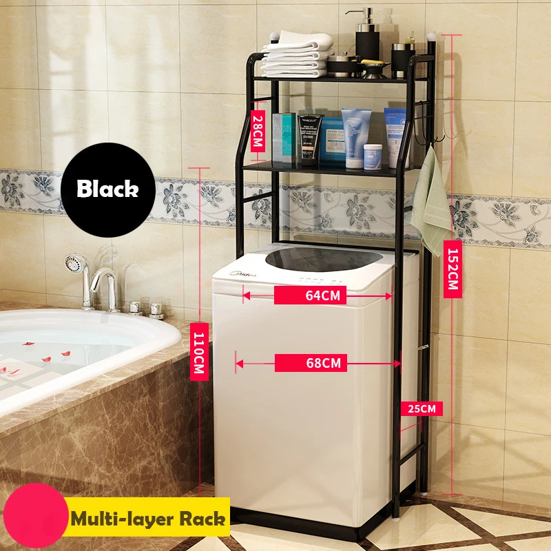 Non-folding Rack 2021 Mental 2 -tiered Layer Floor Bathroom Toilet Shelf Storage Rack, Black
Non-folding Rack 2021 Mental 2 -tiered Layer Floor Bathroom Toilet Shelf Storage Rack, Black