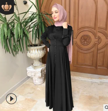 2021 helen high quality turkish satin silk abaya uk islamic clothing muslim dress borka for women, Picture
2021 helen high quality turkish satin silk abaya uk islamic clothing muslim dress borka for women, Picture