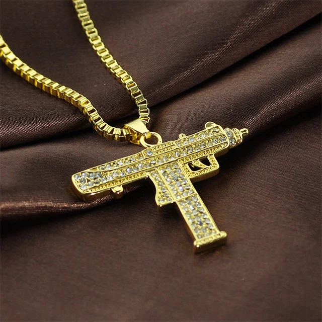 Wholesale Diamond Submachine Gun Pistol Machine Gun Alloy Electroplating Necklace
Wholesale Diamond Submachine Gun Pistol Machine Gun Alloy Electroplating Necklace