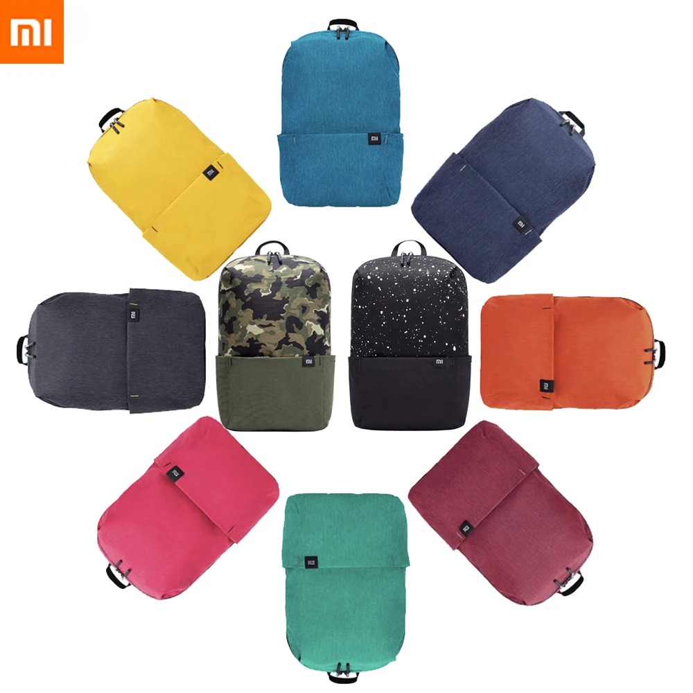 

Xiaomi Colorful Mini Backpack Bag 8 Colors Level 4 Water Repellent  Capacity 165g Weight YKK Zip Outdoor