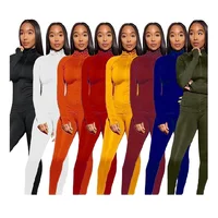 K3009 hot selling new fall long sleeve zip sweatshirt solid color wholesale casual 2 piece pants set women clothing
K3009 hot selling new fall long sleeve zip sweatshirt solid color wholesale casual 2 piece pants set women clothing