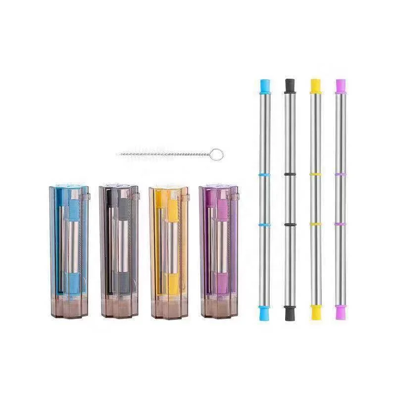 Detachable Stainless Steel Colorful Drinking Straw Collapsible Straw with Silicone Tip, Blue, grey, pink, yellow
Detachable Stainless Steel Colorful Drinking Straw Collapsible Straw with Silicone Tip, Blue, grey, pink, yellow
