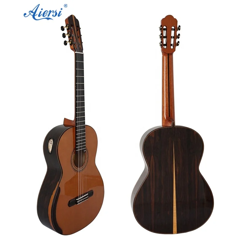 

China Aiersi Master Concert Model handmade Nomex Double Cedar Top Professional all solid Classical Guitar